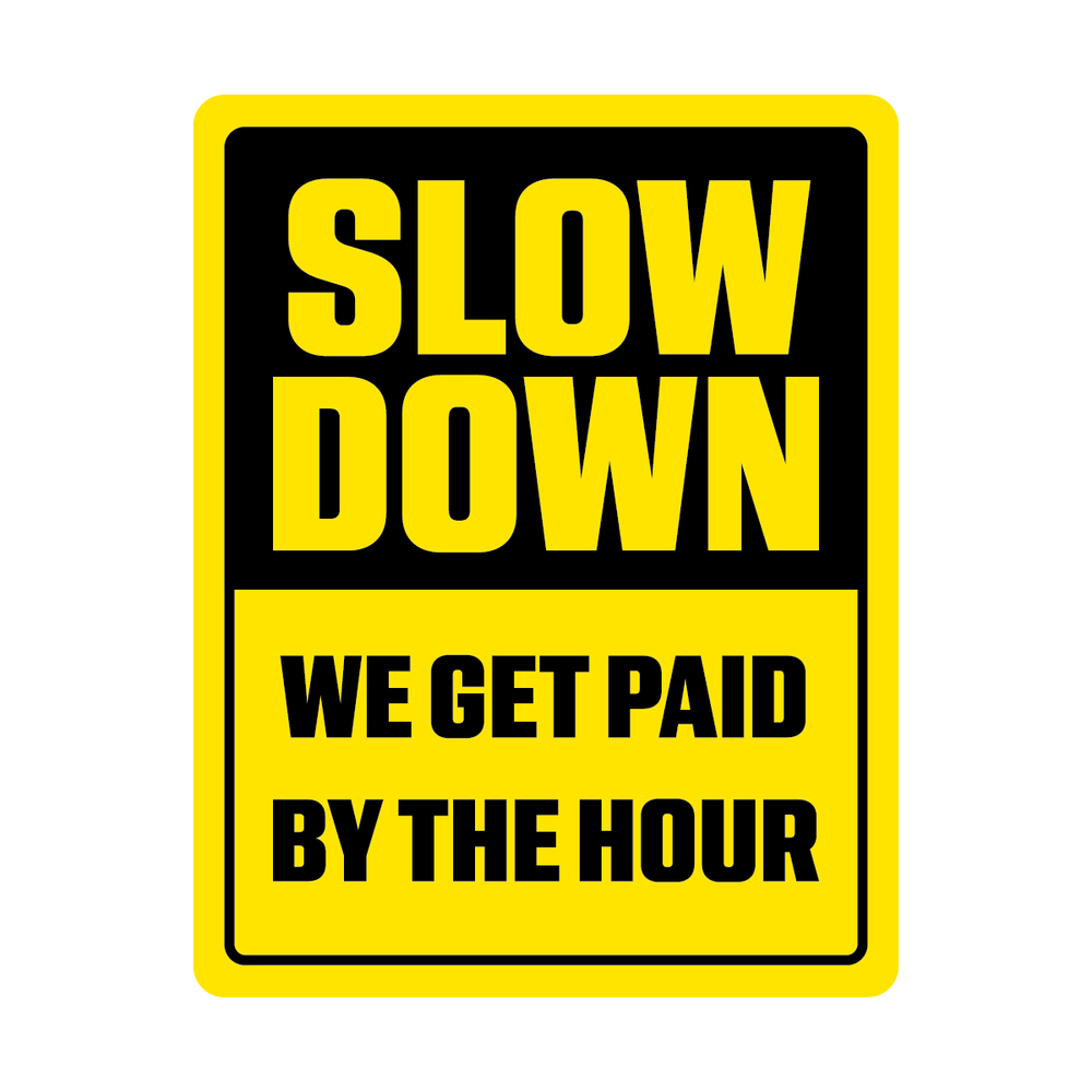 SLOWDOWN Full Color Sticker