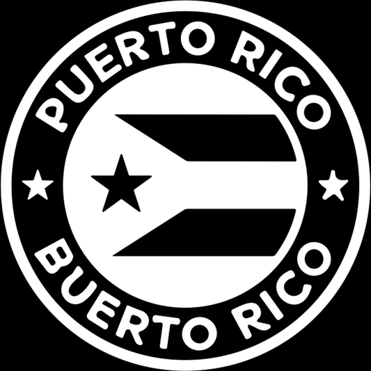 Puerto Rico Flag Coffee Cup decal