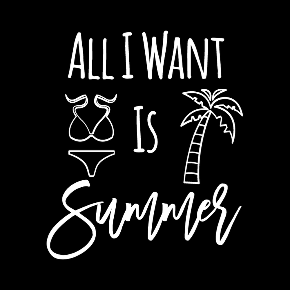 All I Want Is Summer decal