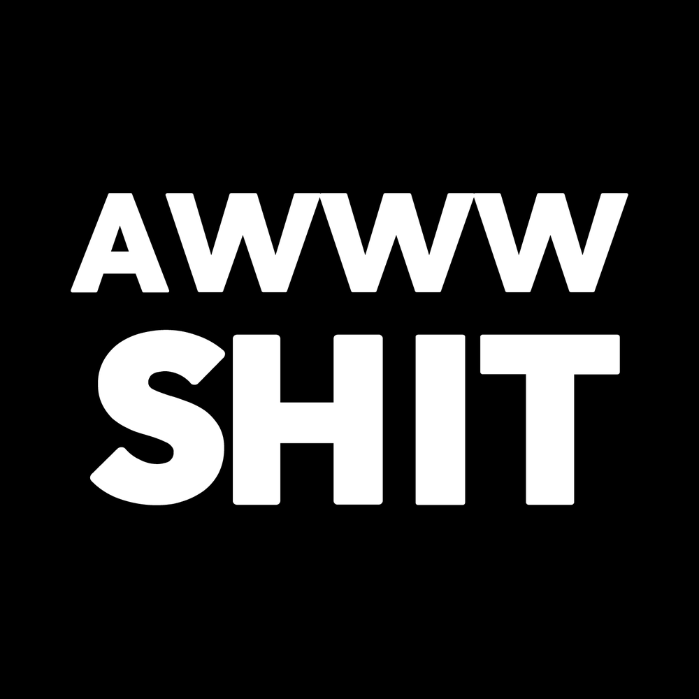 A Www Shit vinyl decal for car window