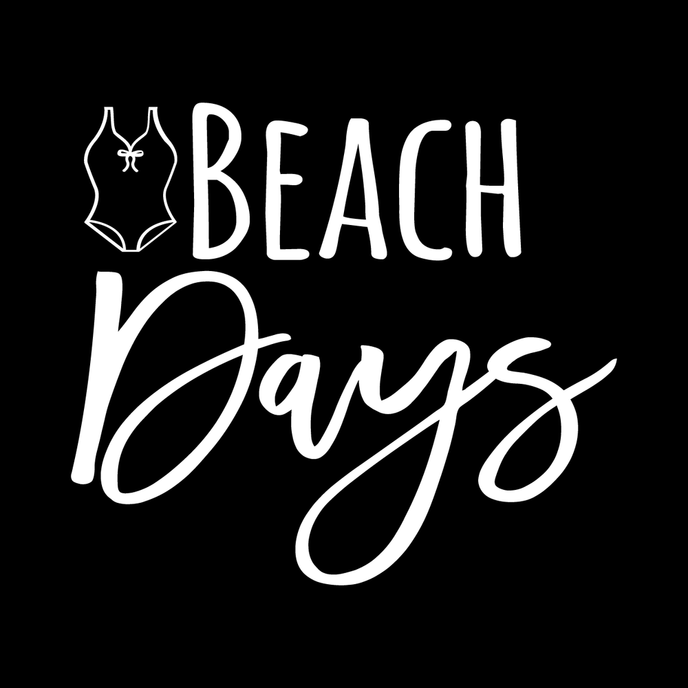 Beach Days decal