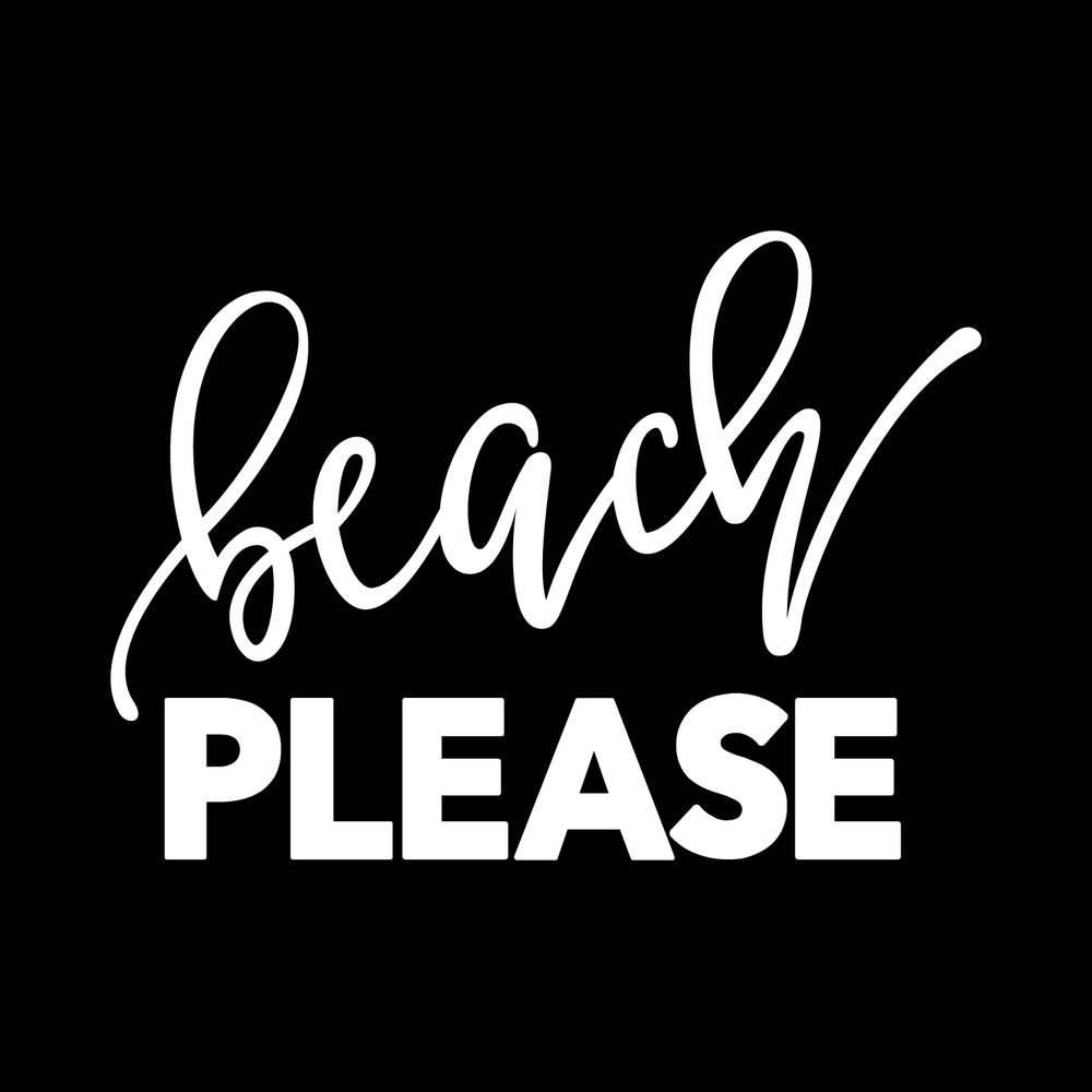 Beach Please decal