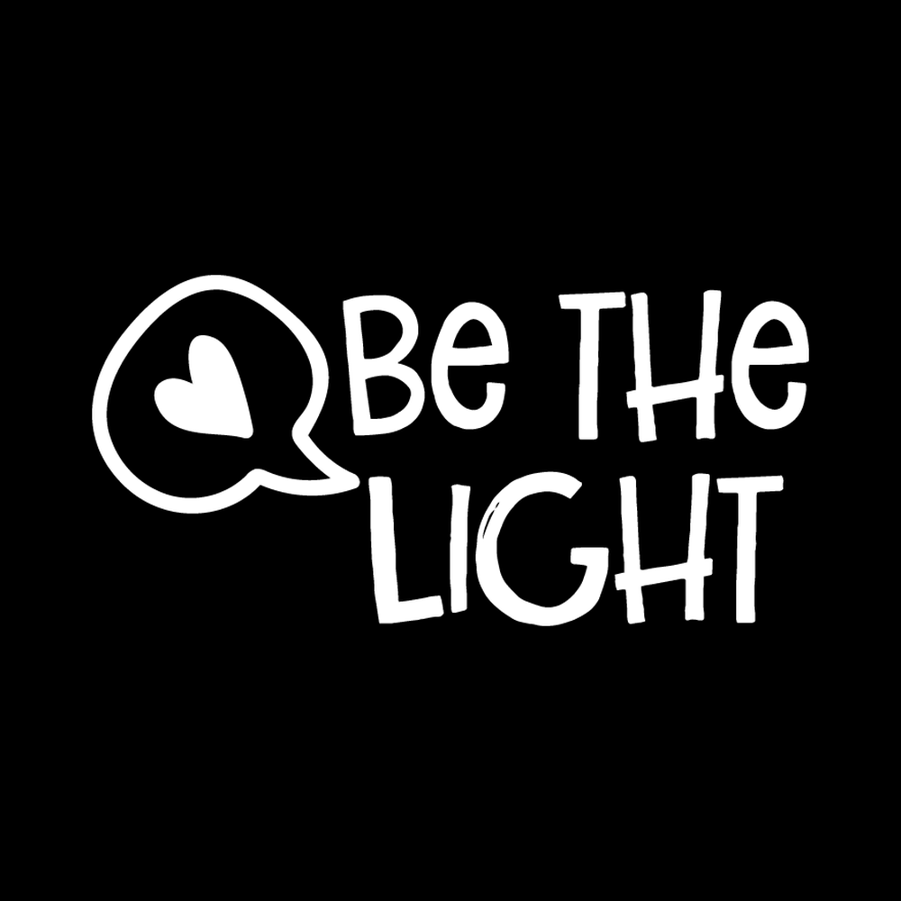 Be The Light decal