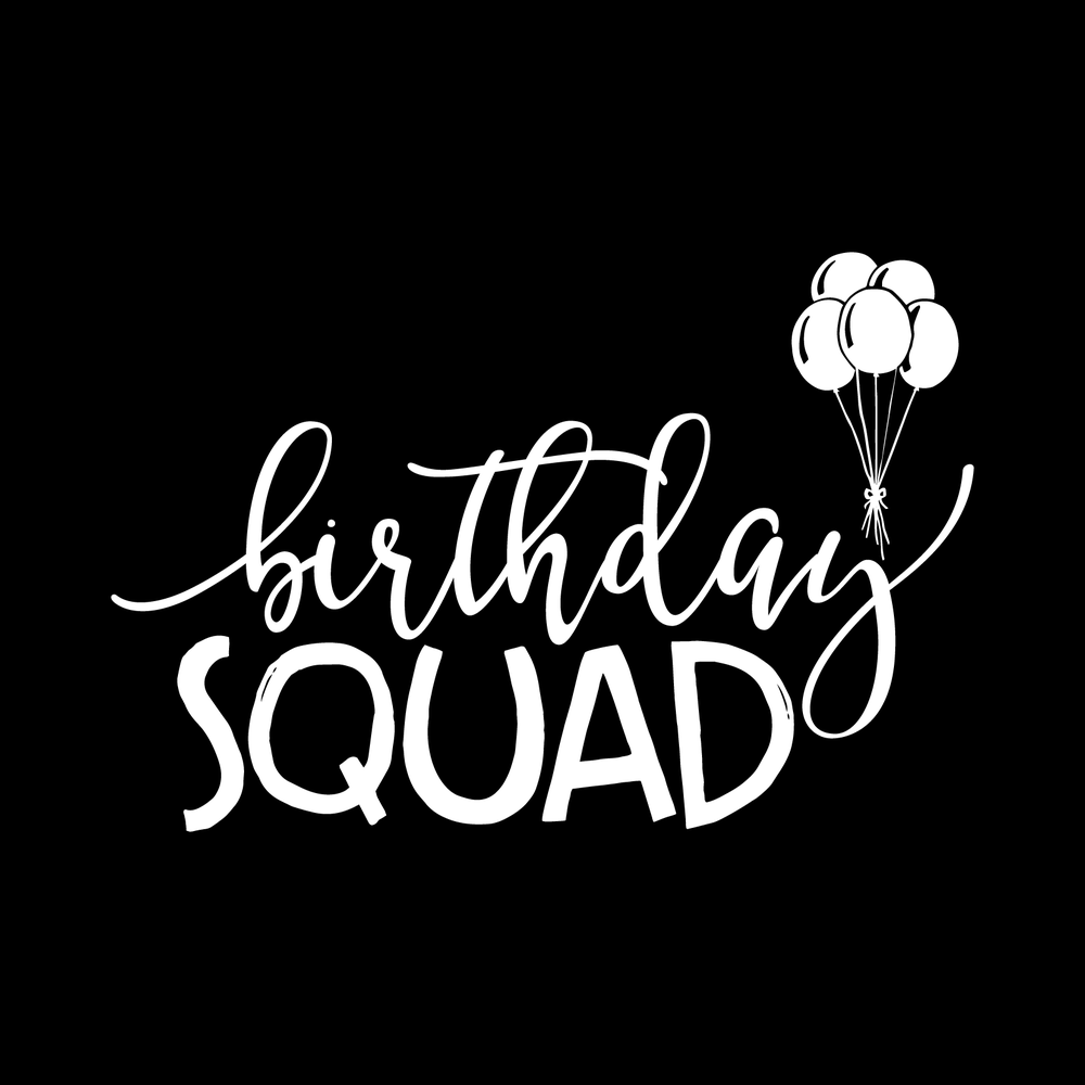 Birthday Squad Vinyl Decal Car Window Laptop Sticker vinyl decal for car window