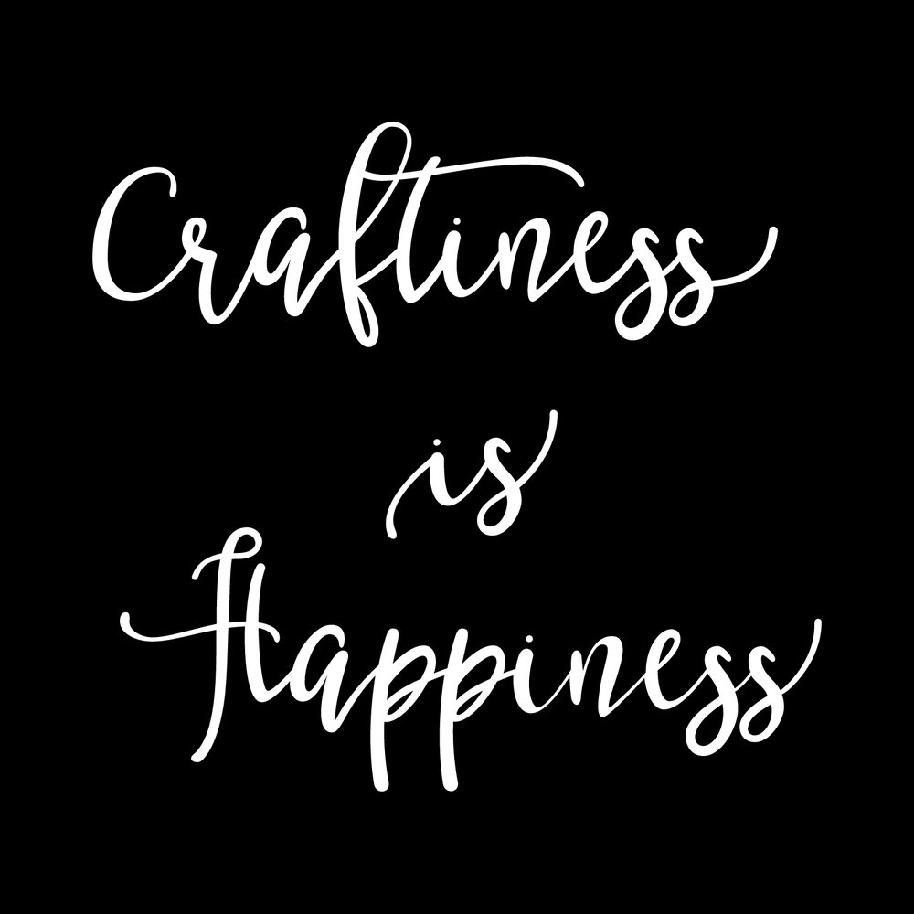 Craftiness Is Happiness Vinyl Decal Car Window Laptop Sticker vinyl decal for car window