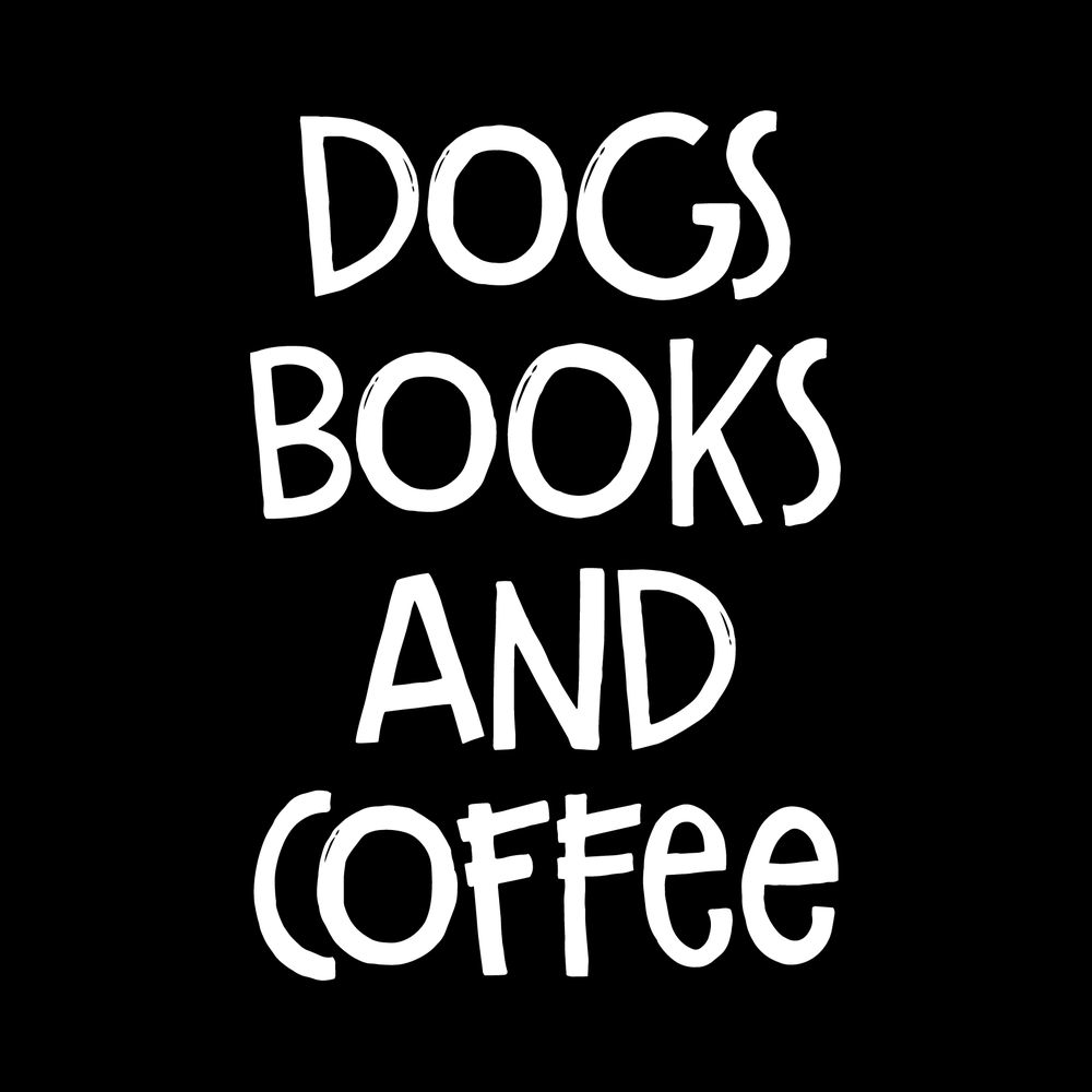 Dogs, Books And Coffee decal