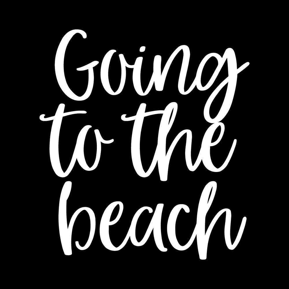 Going To The Beach decal