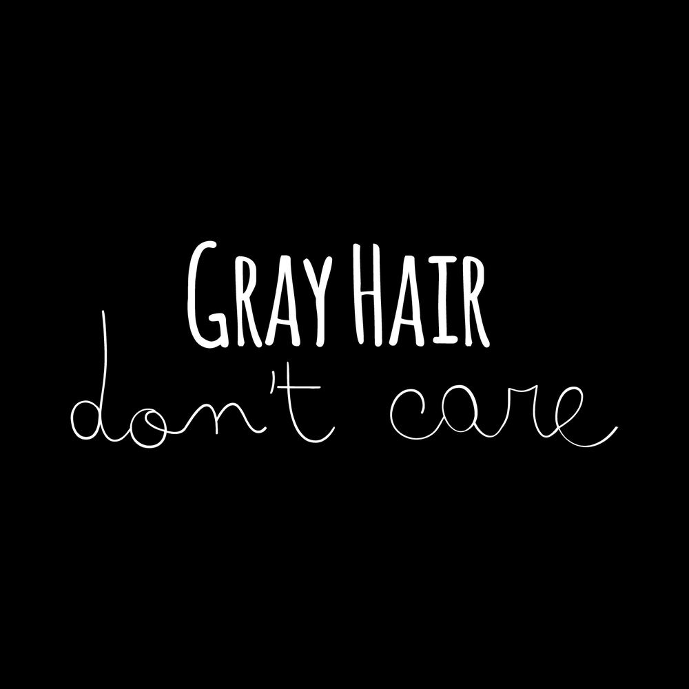 Gray Hair Dont Care Vinyl Decal Car Window Laptop Sticker vinyl decal for car window