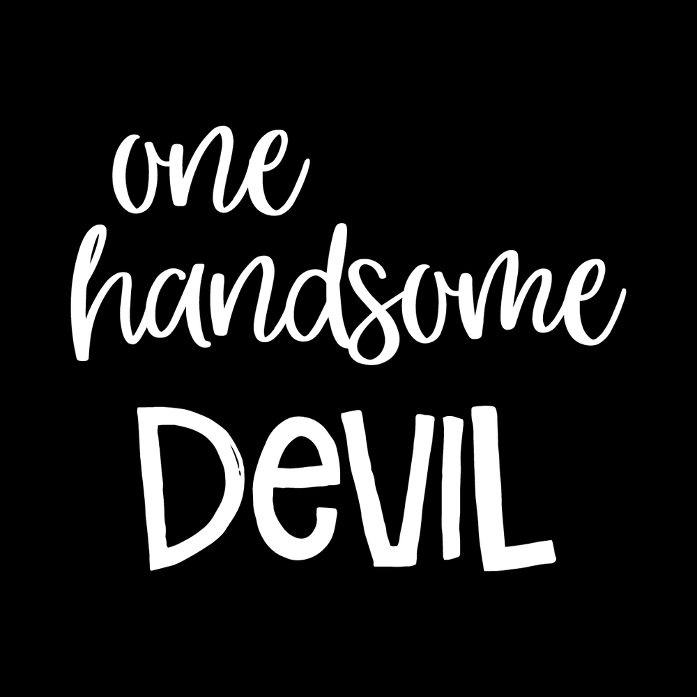 One Handsome Devil Vinyl Decal Car Window Laptop Sticker vinyl decal for car window