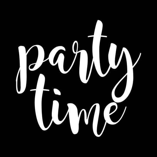 Party Time Vinyl Decal Car Window Laptop Sticker vinyl decal for car window