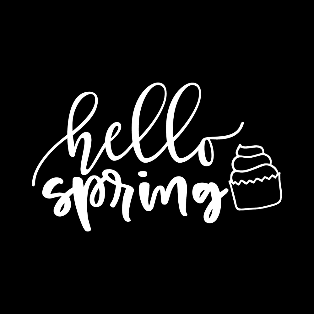 Hello Spring Vinyl Decal Car Window Laptop Sticker vinyl decal for car window