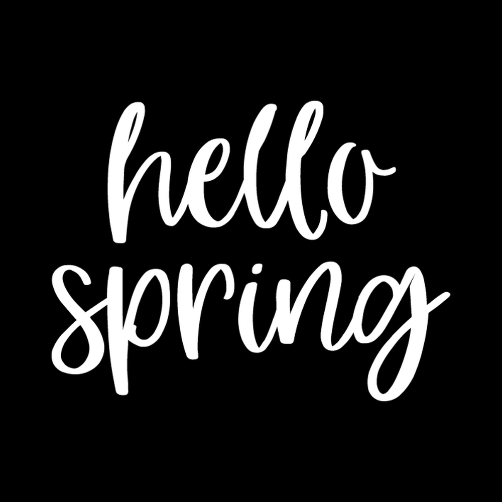 Hello Spring decal