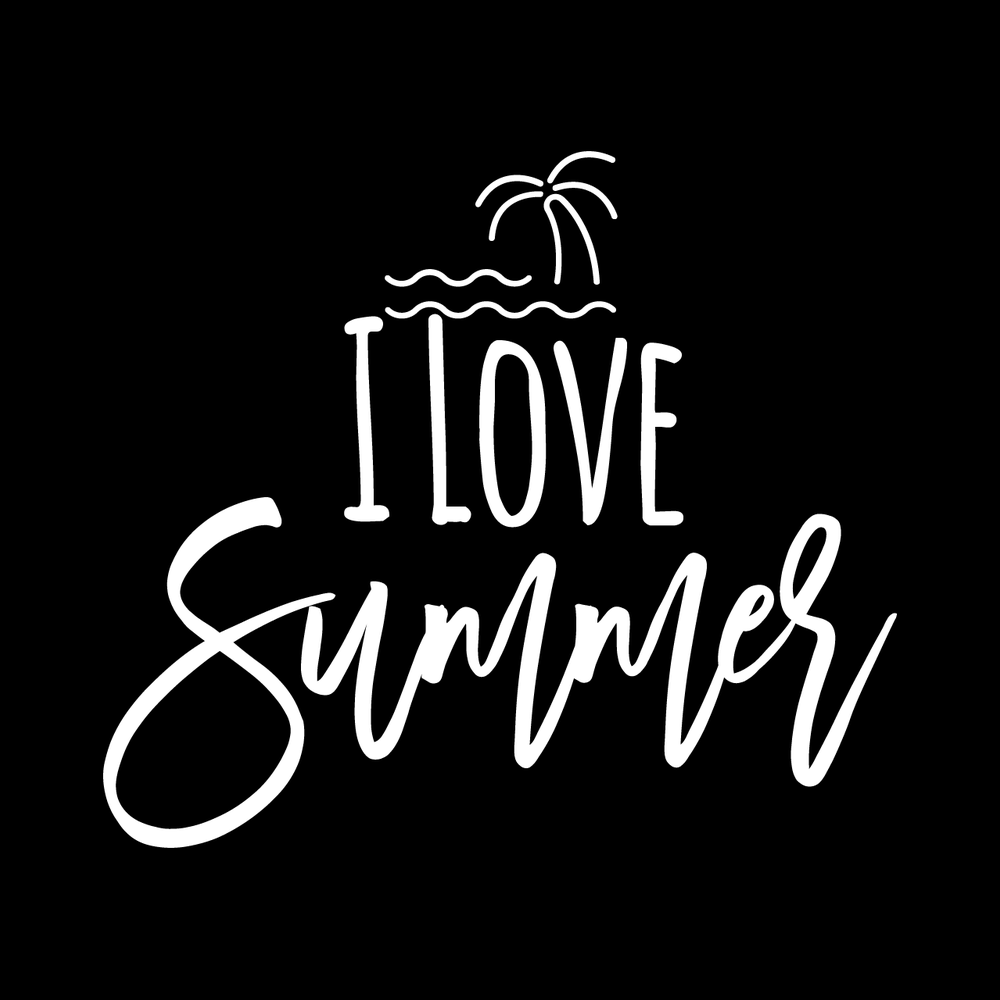 I Love Summer decal