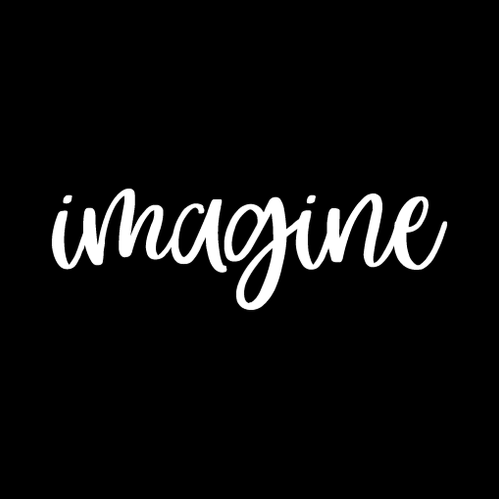 Imagine decal