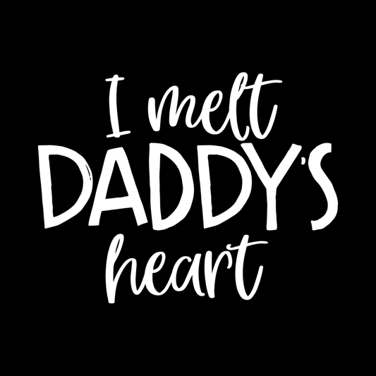 I Melt Daddy's Heart decal