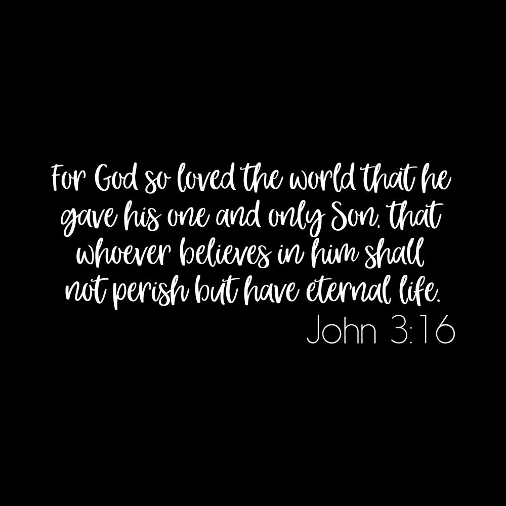 John 3:16 decal