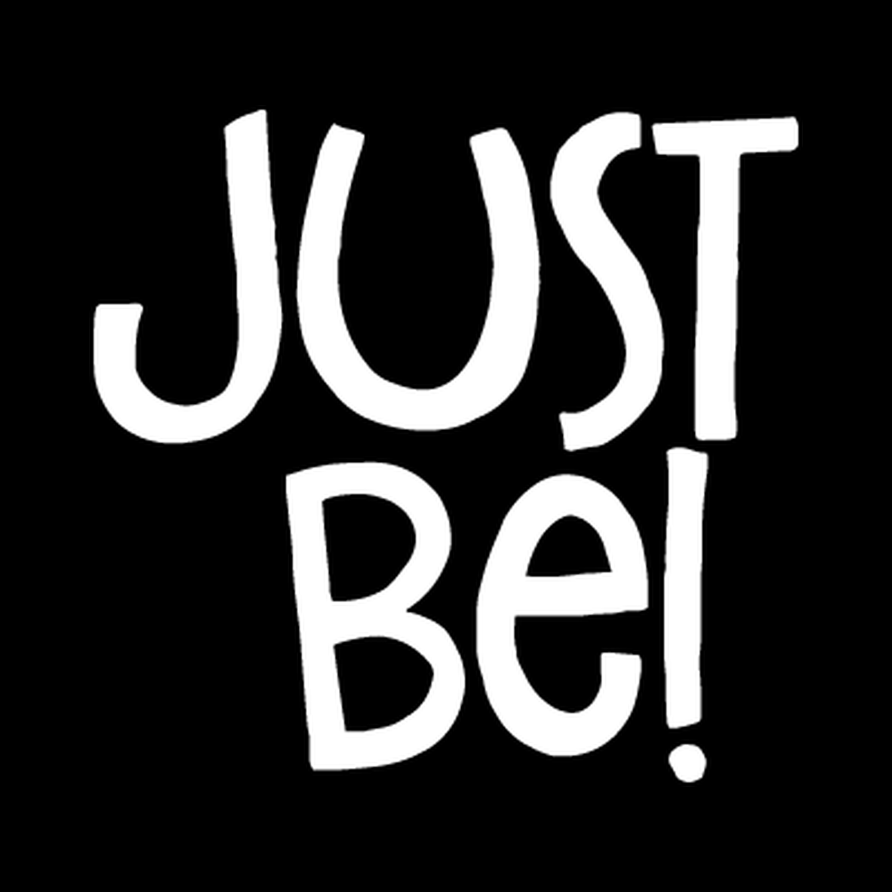Just Be vinyl decal for car window