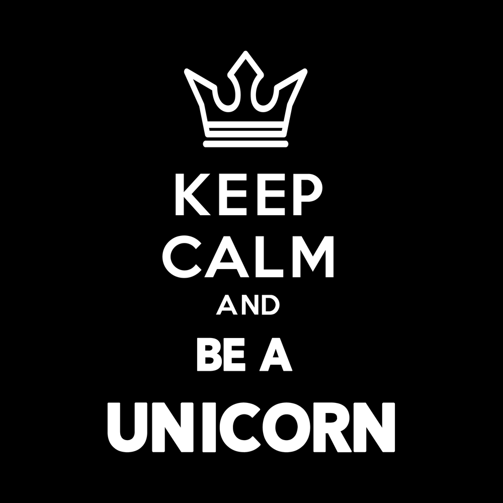 Keep Calm And Be A Unicorn decal
