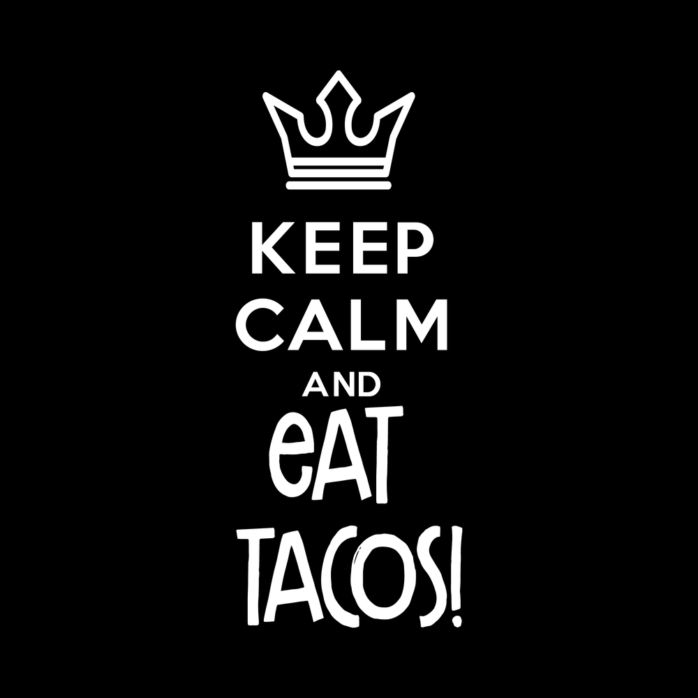 Keep Calm And Eat Tacos vinyl decal for car window