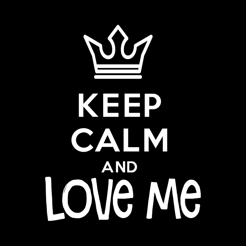 Keep Calm And Love Me decal