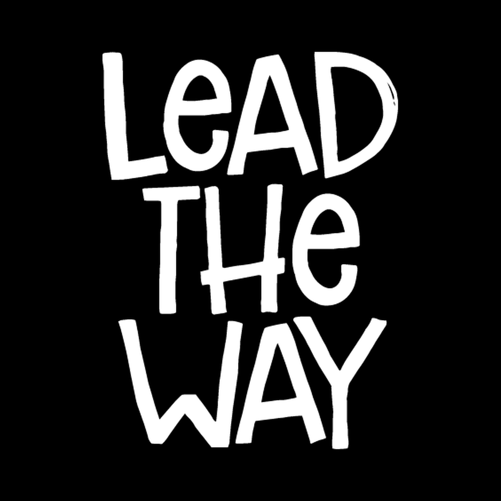 Lead The Way vinyl decal for car window