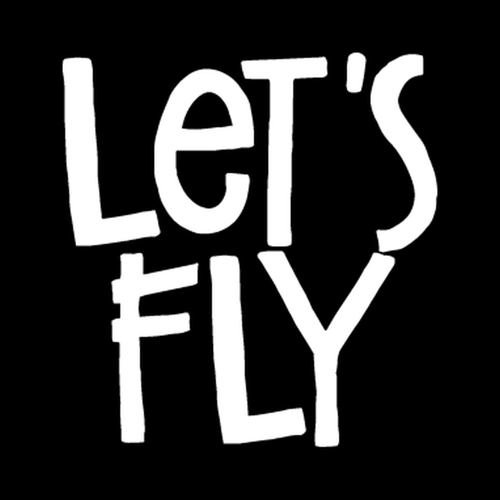 Lets Fly vinyl decal for car window