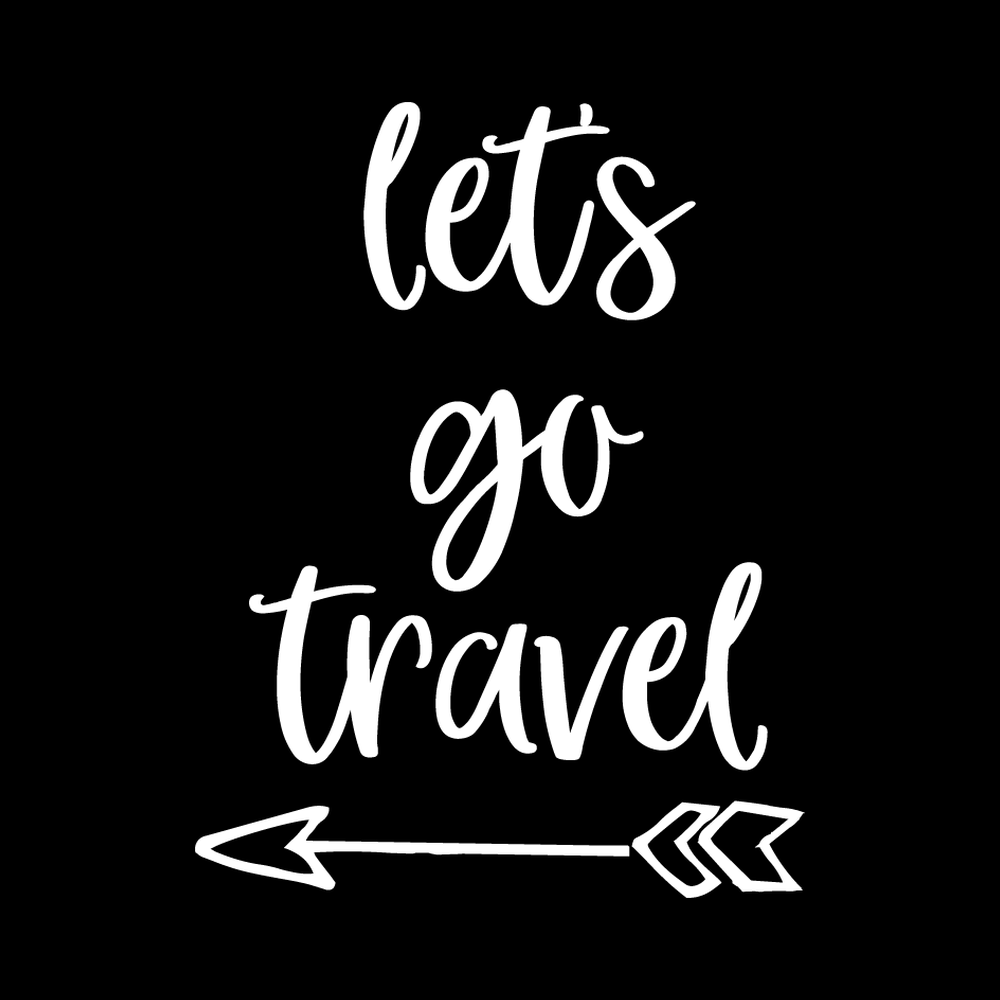 Let's Go Travel decal