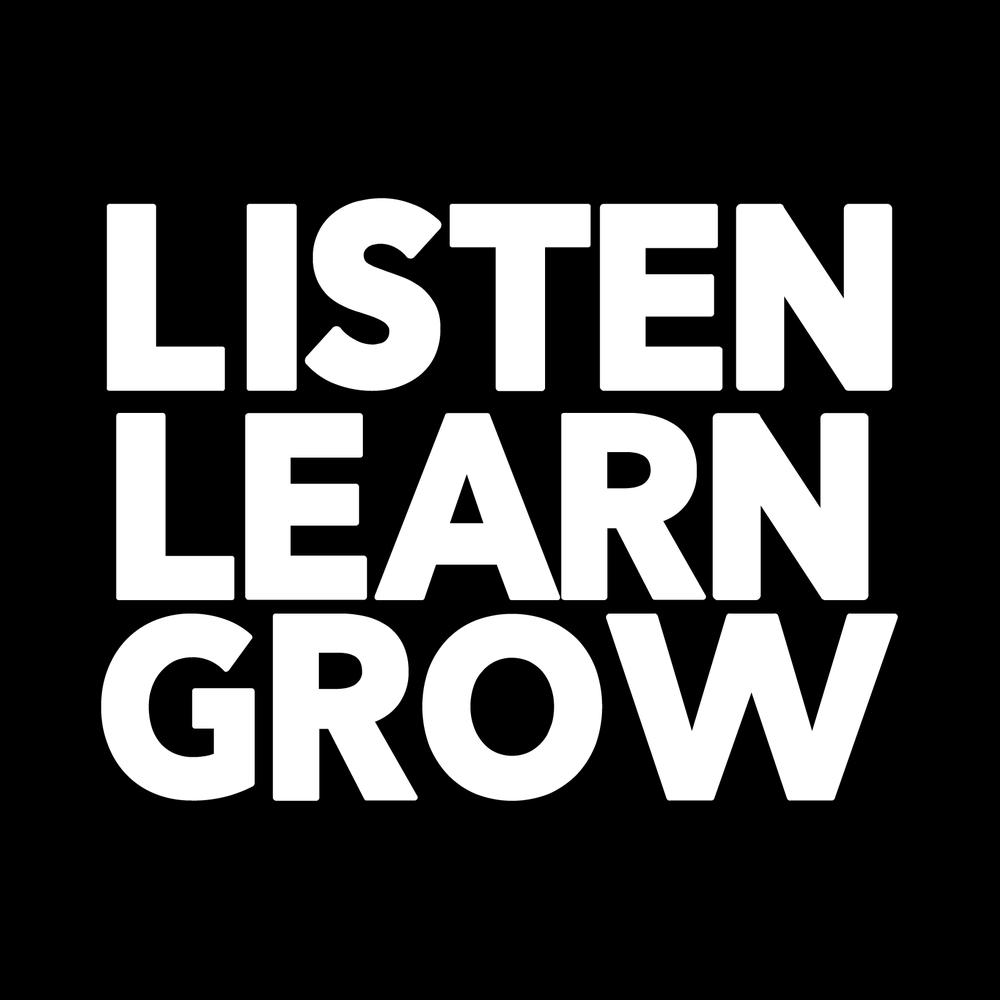 Listen Learn Grow Vinyl Decal Car Window Laptop Sticker vinyl decal for car window