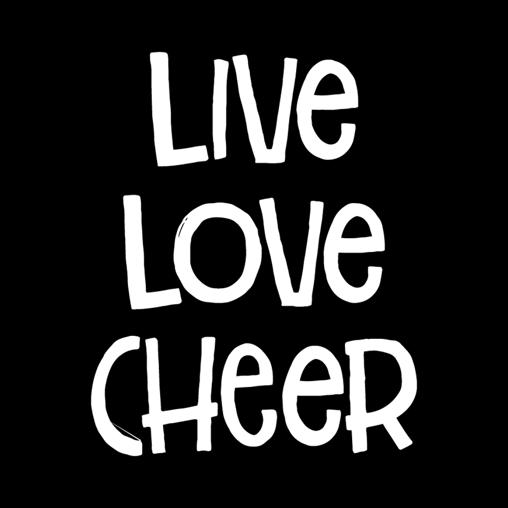 Live Love Cheer Vinyl Decal Car Window Laptop Sticker vinyl decal for car window