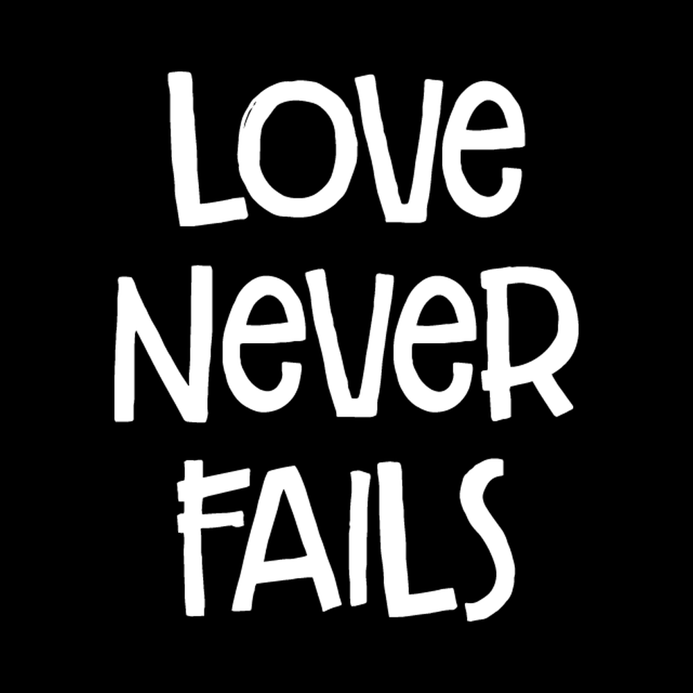 Love Never Fails decal