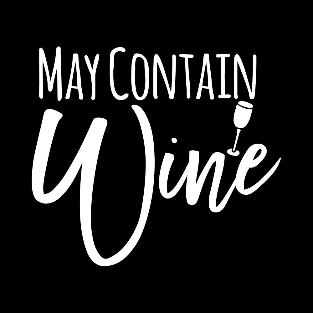 May Contain Wine decal