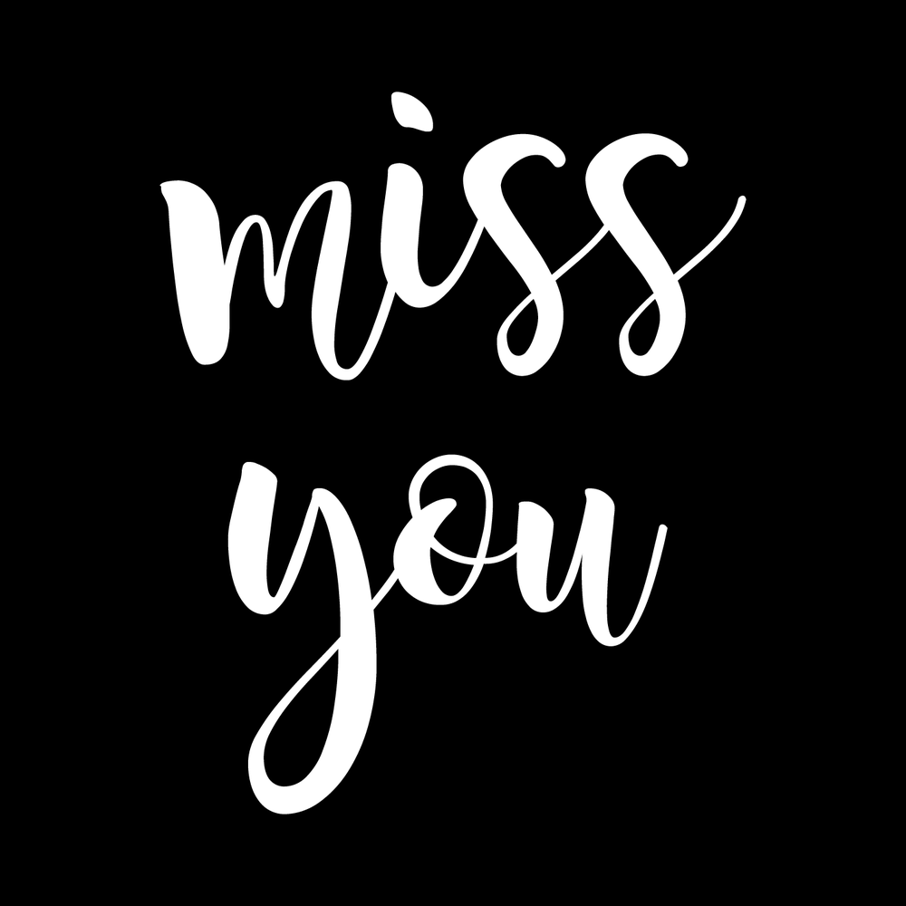 Miss You Vinyl Decal Car Window Laptop Sticker vinyl decal for car window