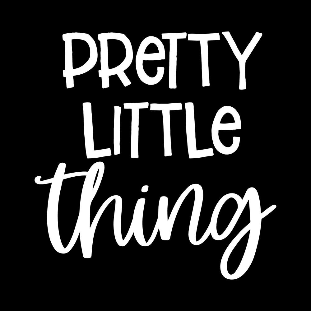 Pretty Little Thing vinyl decal for car window