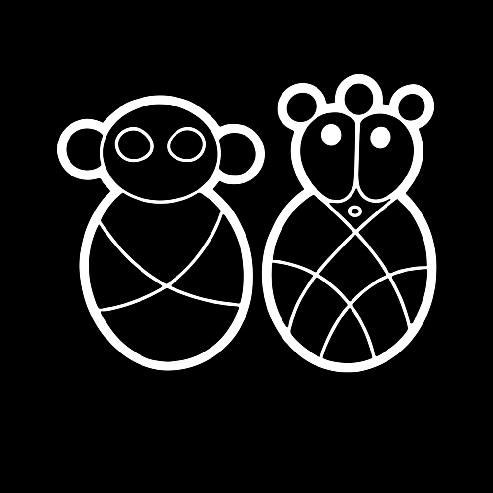 Taíno Frog Symbols Grid decal