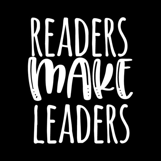 Readers Make Leaders vinyl decal for car window
