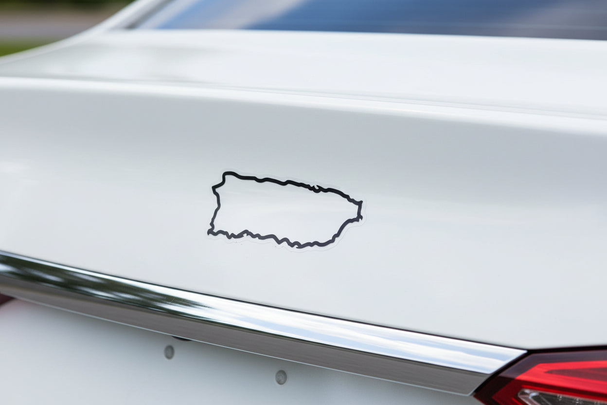 Sticker en Vinyl de Isla de Puerto Rico