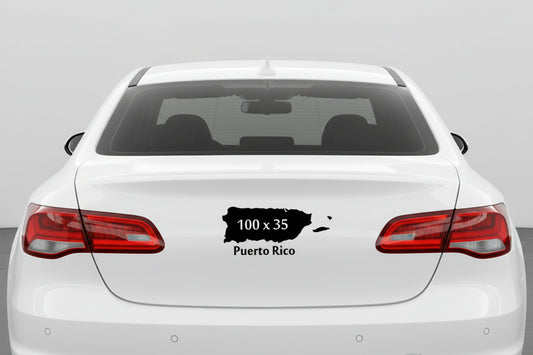 Sticker en Vinyl de PR Isla del Encanto 100 x 35
