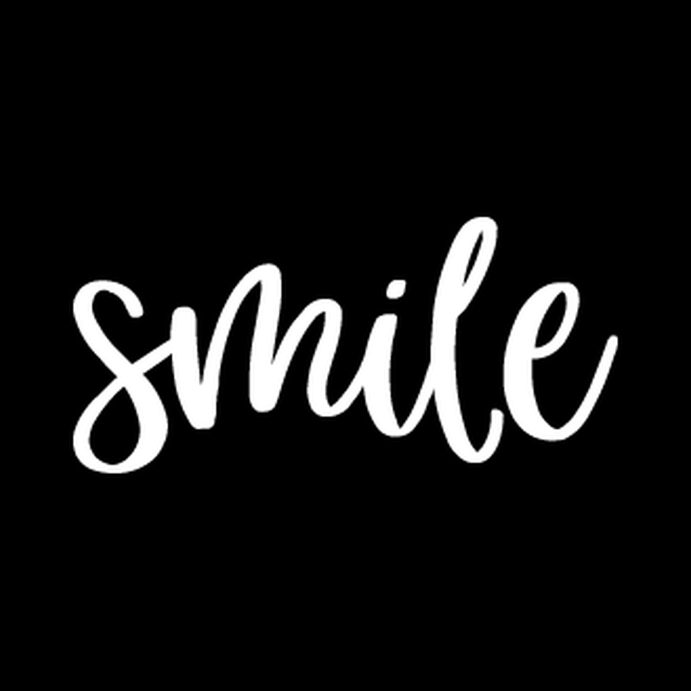 Smile decal