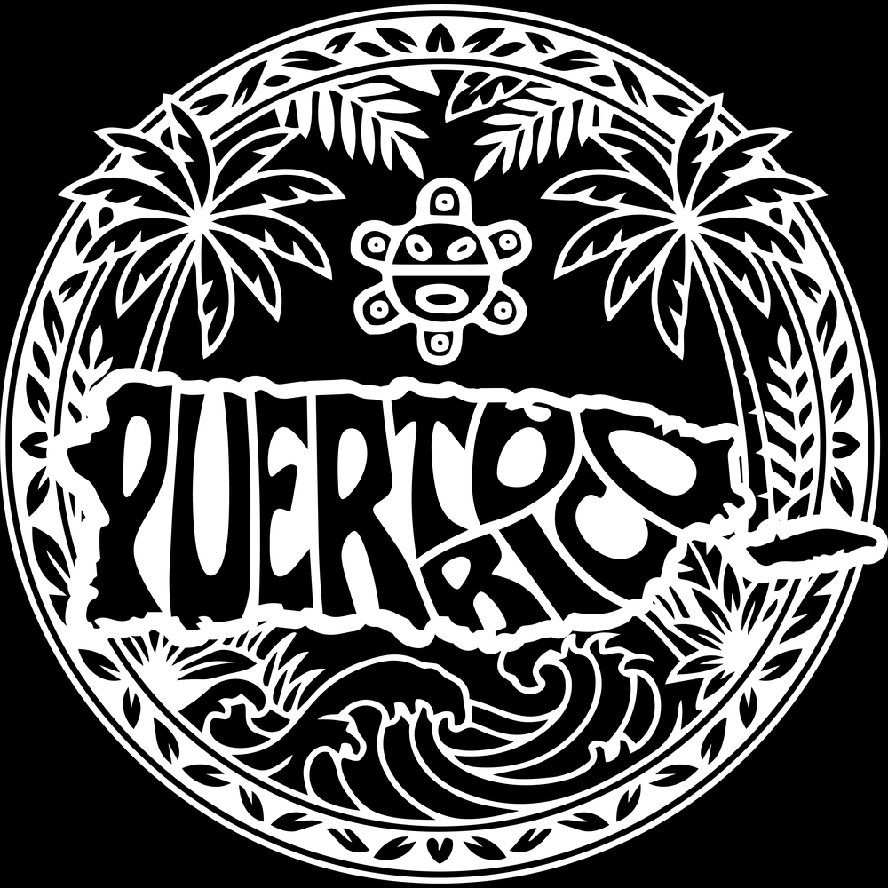 Palm Taíno Wreath decal