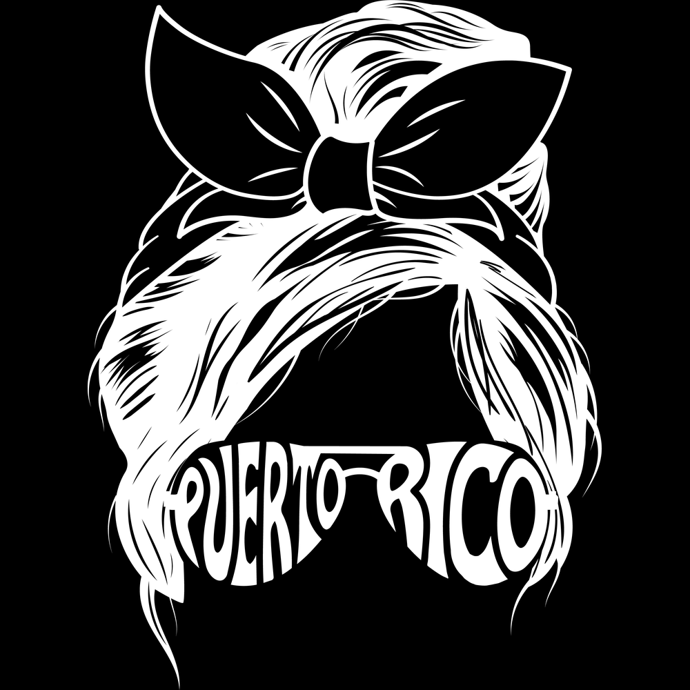 Puerto Rico Messy Bun decal