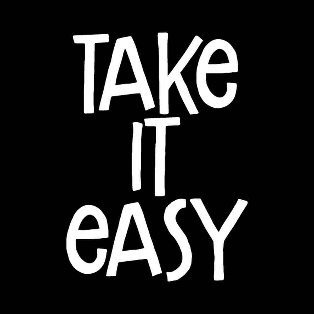 Take It Easy Vinyl Decal Car Window Laptop Sticker vinyl decal for car window