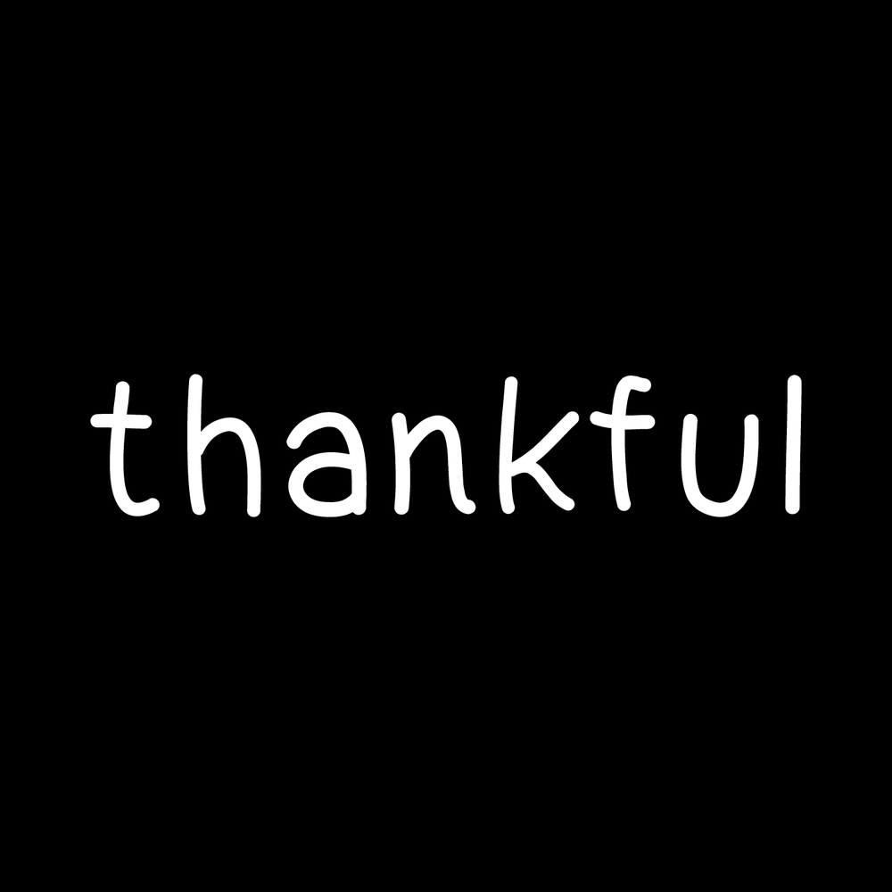 Thankful decal