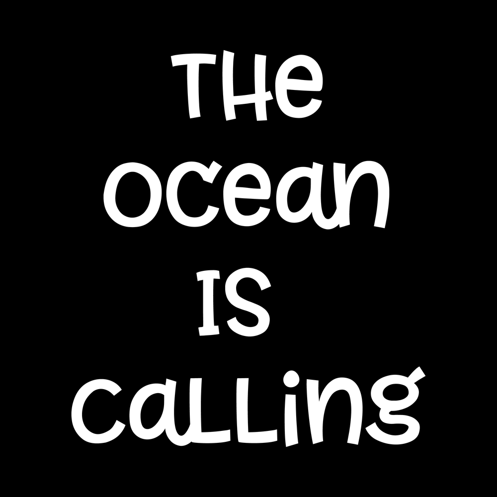 The Ocean Is Calling Vinyl Decal Car Window Laptop Sticker vinyl decal for car window