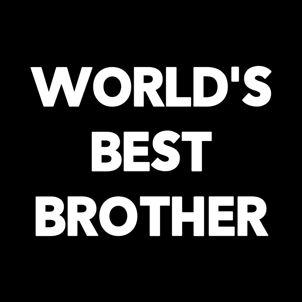 World's Best Brother decal
