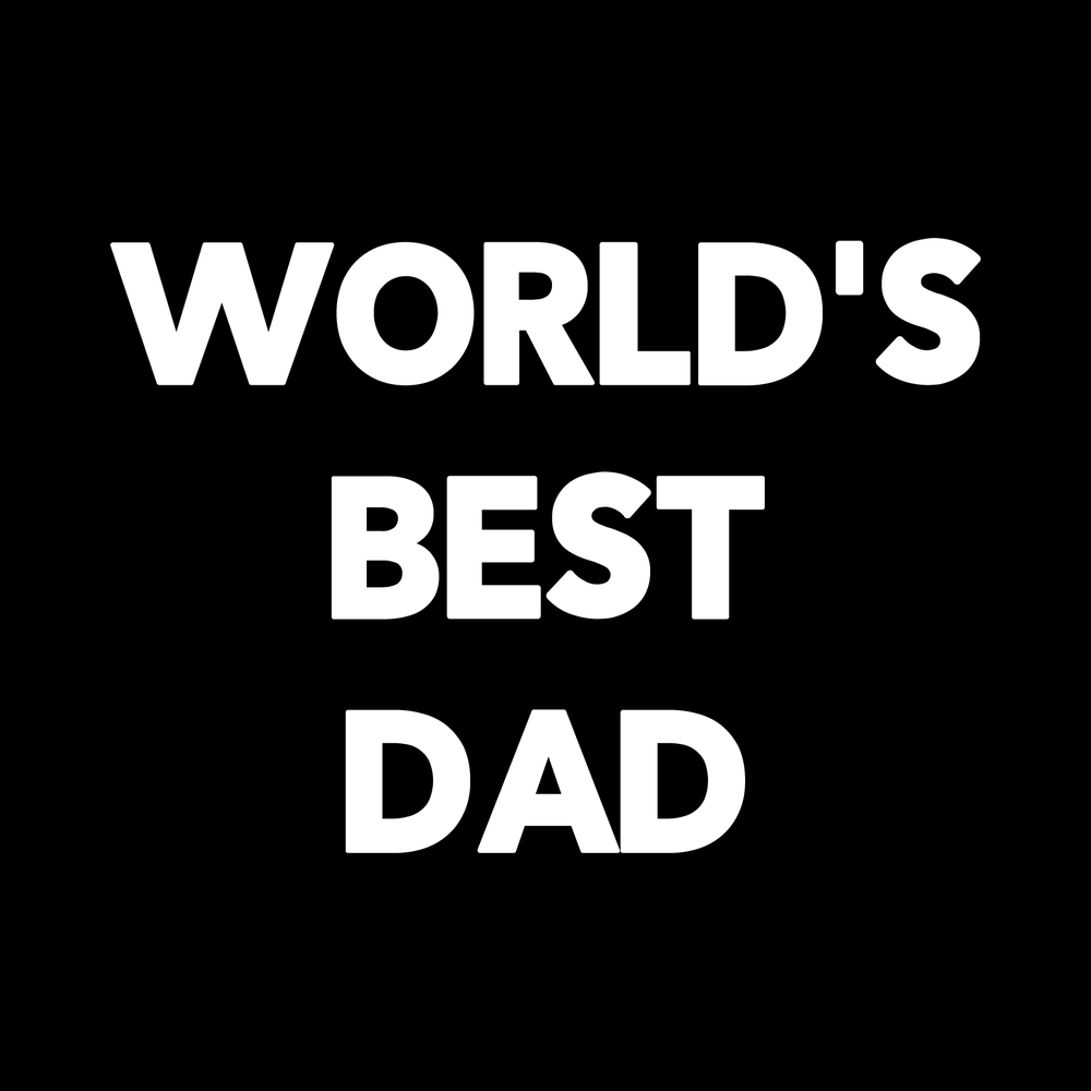 World's Best Dad decal