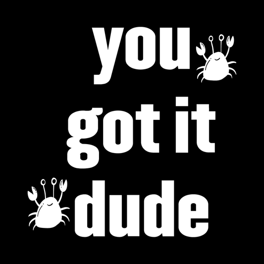 You Got It Dude Vinyl Decal Car Window Laptop Sticker vinyl decal for car window